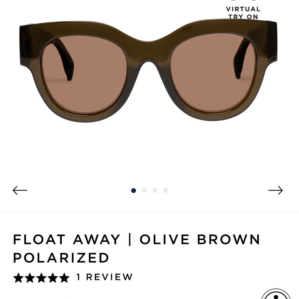 Le Specs Float Away Olive Brown sunglasses